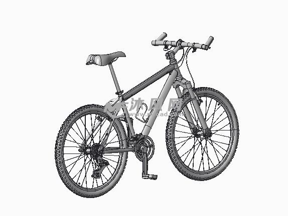 山地自行車(chē)設(shè)計(jì)三維模型